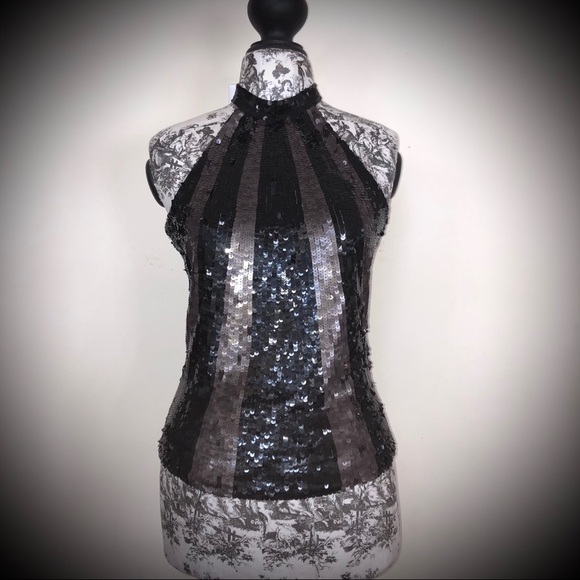 Vero Moda Sequin Halter Top - Picture 1 of 6